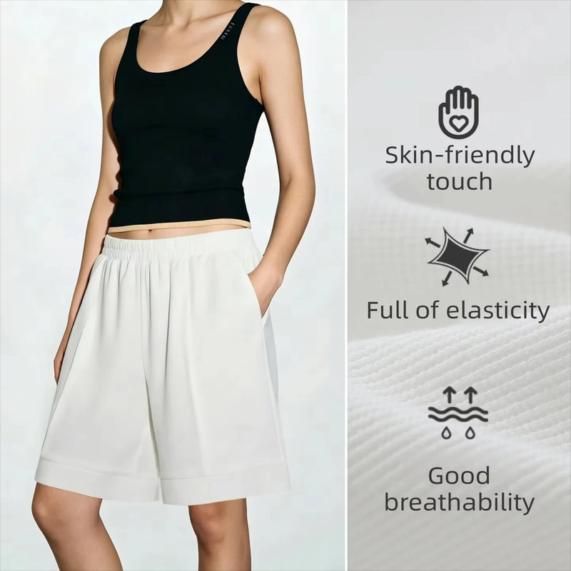 Amii Short Sleeve T-shirt 2026 Summer New POLO Neck Embroidered Top Casual Separate Shorts Breathable Woman Clothing 12622168