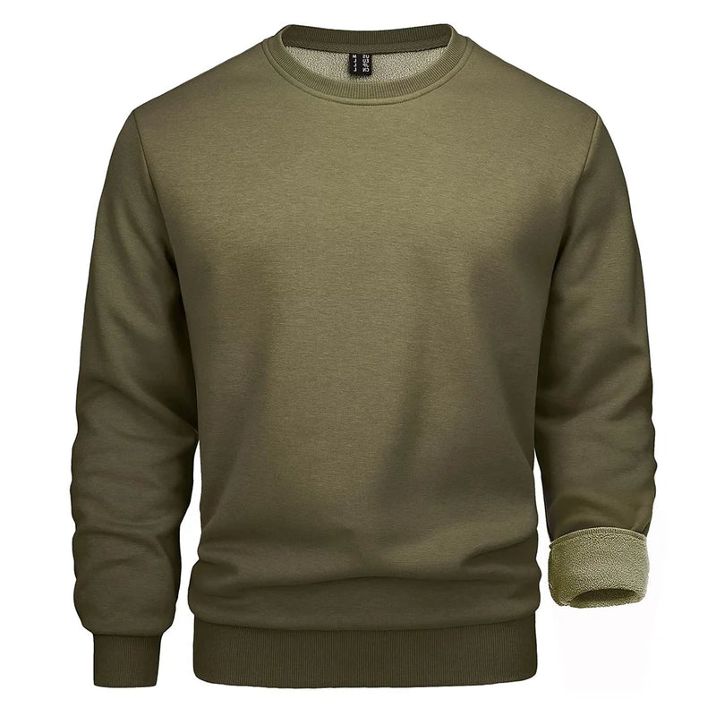 TACVASEN Thermal Fleece Sweatshirts Mens Casual Crewneck Sweatshirt Autumn Winter Warm Hoodie Workout Athletic Pullover Tops