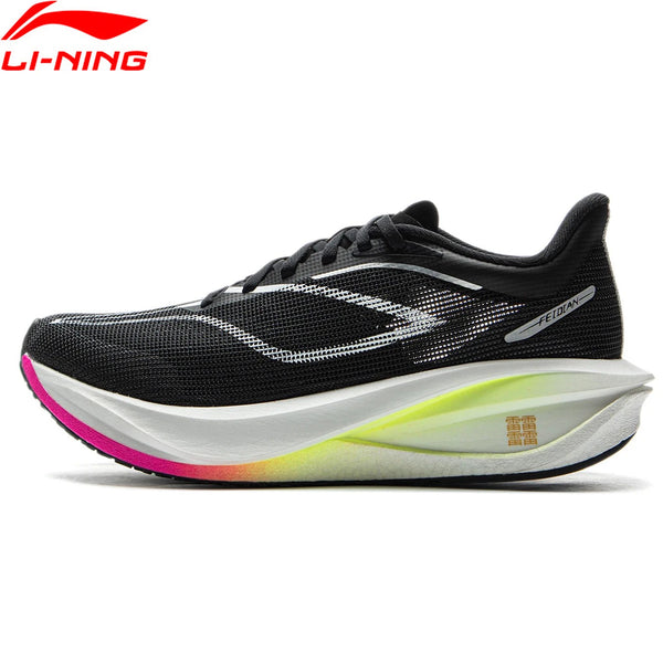 ស្បែកជើងរត់ប្រណាំង Li-Ning សម្រាប់នារី FEIDIAN 5 CHALLENGER ស្បែកជើងកីឡាប្រភេទកាបូន-ហ្វាយប័រ បន្ទះប៊ូម ខ្នើយ មានខ្យល់ចេញចូល ARMV002