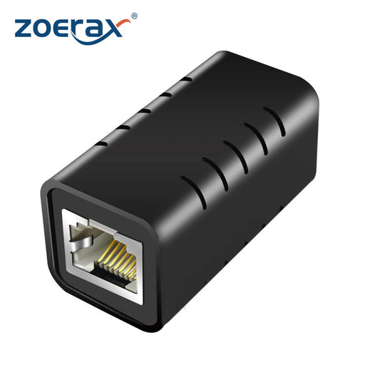 ZoeRax RJ45 Coupler Cat7 Cat6 Cat5e Ethernet Cable Extender Adapter LAN Connector in Line Coupler - Lightning Protection 1PCS