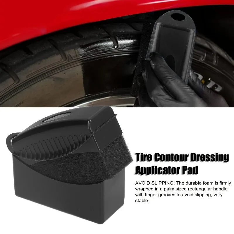 1pc Car Hub Brush with Cover - Wax Plating Crystal Sponge Wipe Cleaning Supplies for Smooth Tire Brush,PP Materialm,motorcycle
