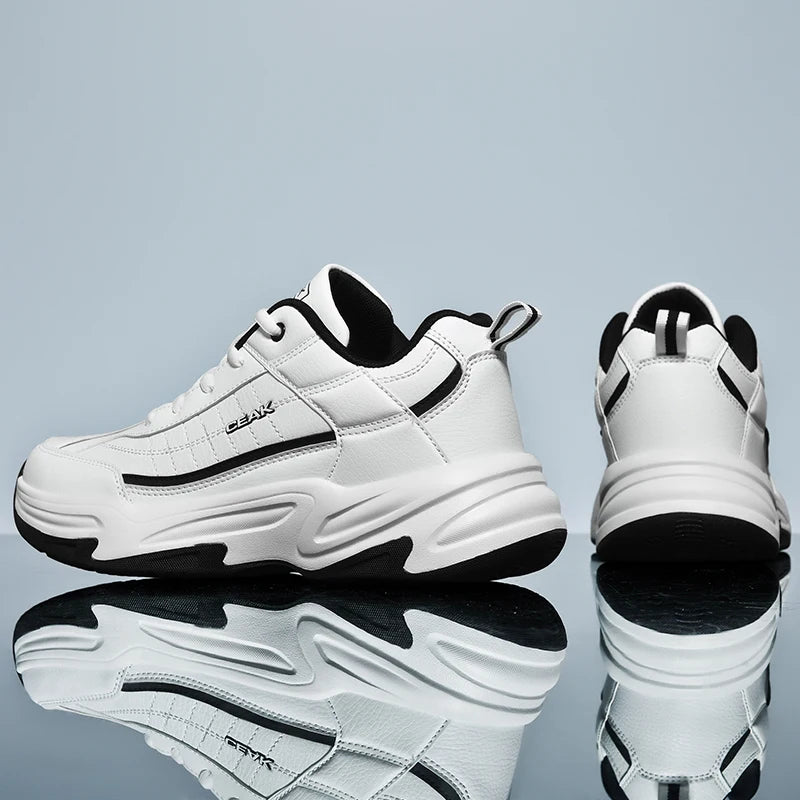 Men's Plus-Size Casual Sneakers Four Season New Breathable Soft-Sole Non-Slip Comfort Outdoor Running Shoes Student Sports Shoes