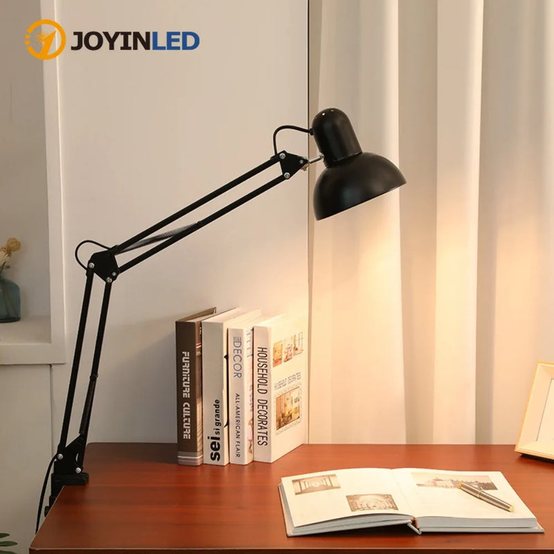 ចង្កៀងតុ LED JOYINLED ដែលអាចលៃតម្រូវបានដោយភ្នែក ជាមួយនឹងភ្លើងអានសៀវភៅពេលយប់ សិក្សា អាន ការងារ កិច្ចការ