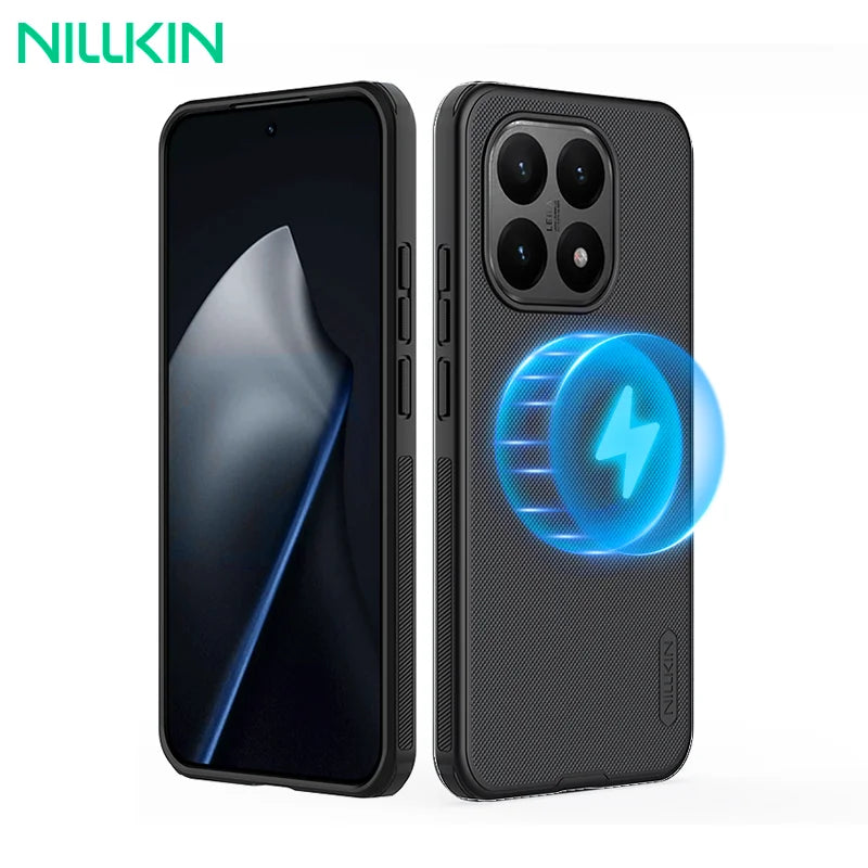 NILLKIN For Xiaomi 15T Pro Magsafe Case Super Frosted Shield Pro PC Hard Magnetic Wireless Charging Back Cover for Mi 15T Case