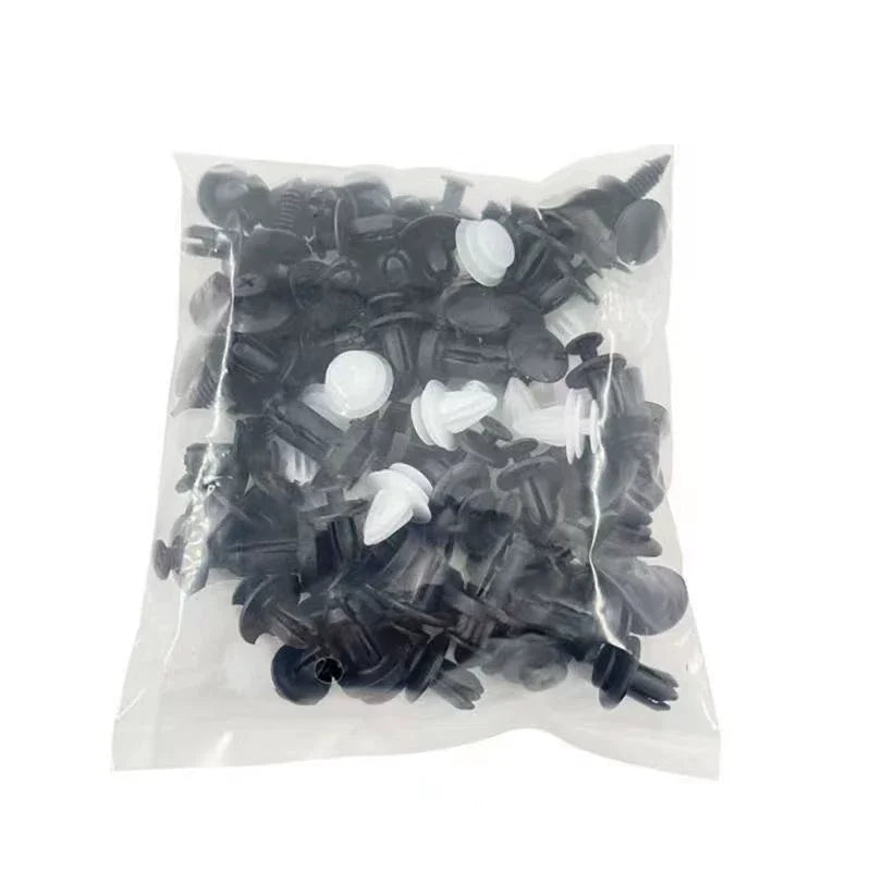 SEAMETAL 100pcs Auto Fastener Clip Kit Fender Rivet Clips Car Body Push Retainer Pin Rivet Bumper Door Trim Panel Retainer Clips
