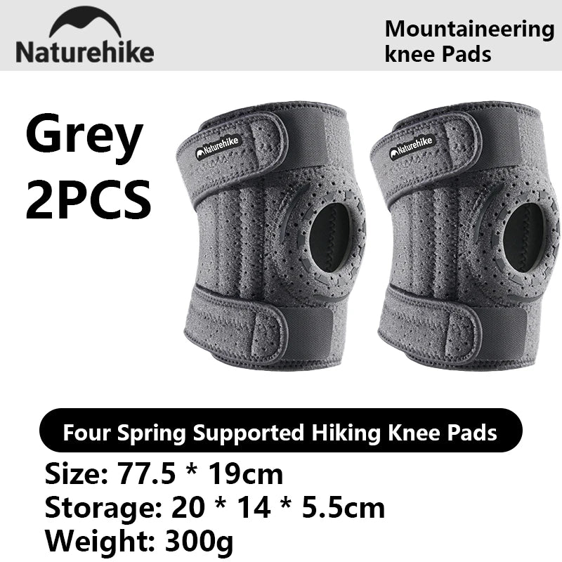 Naturehike New Four Spring Support Mountaineering Knee Protector Outdoor Adventure Leg Thickened Stress Relieving Protective Pad