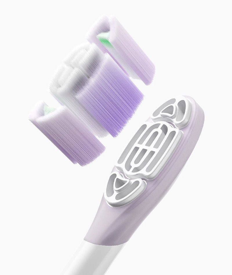 MIJIA Oscillation Toothbrush Pro Replacement Soft & Clean Heads (3 Pack),Applicable Model MES609 MES610 MES613,Food-Grade