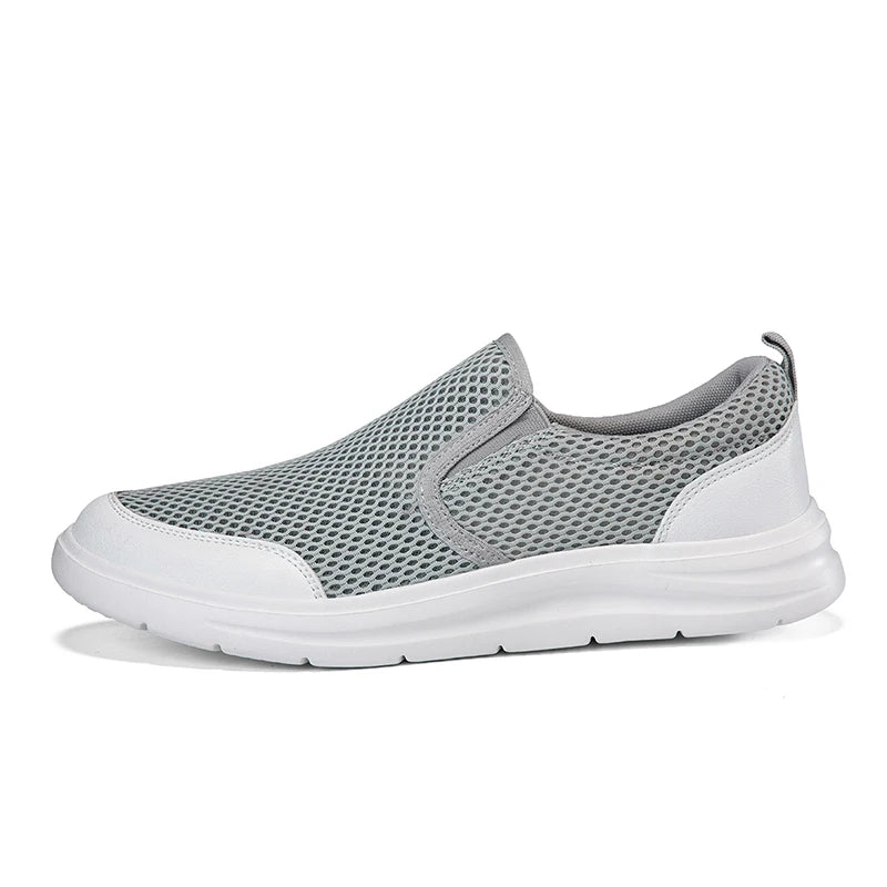 Men Casual Shoes Summer New Mesh Comfortable Breathable Outdoor Walking Jogging Shoes Teenagers Black Daily Wear Casual Shoes