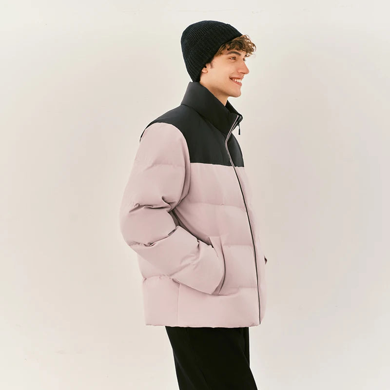 Semir Unisex Puffer High Loft Down Stand Collar Warm Fit Waterproof Windproof Stain Resistant 2026 Couple Style Outerwear