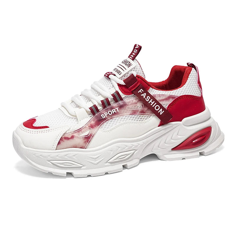 Chunky Sneakers Four Seasons Men's Breathable Light Soft Sole Non Slip Comfort Outdoor Running Shoes Versatile Casual Sport Shoe
