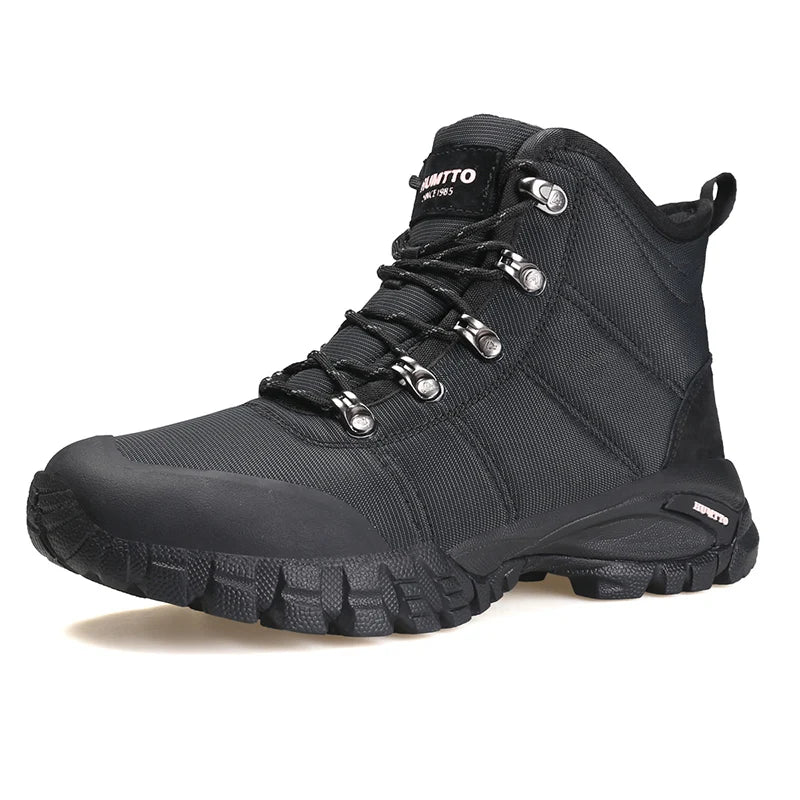 HUMTTO Waterproof Hiking Shoes Women Winter Sports Black Luxury Designer Outdoor Sneakers Woman Trekking Ankle Boots for Womens