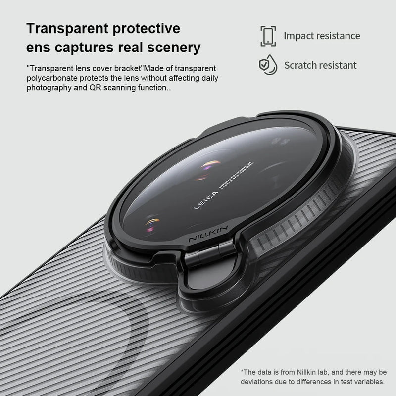 NILLKIN For Xiaomi 17 Ultra Magsafe Case CamShield Prop With Lens Protection Magnetic Wireless Charging Cover For Mi 17 Ultra