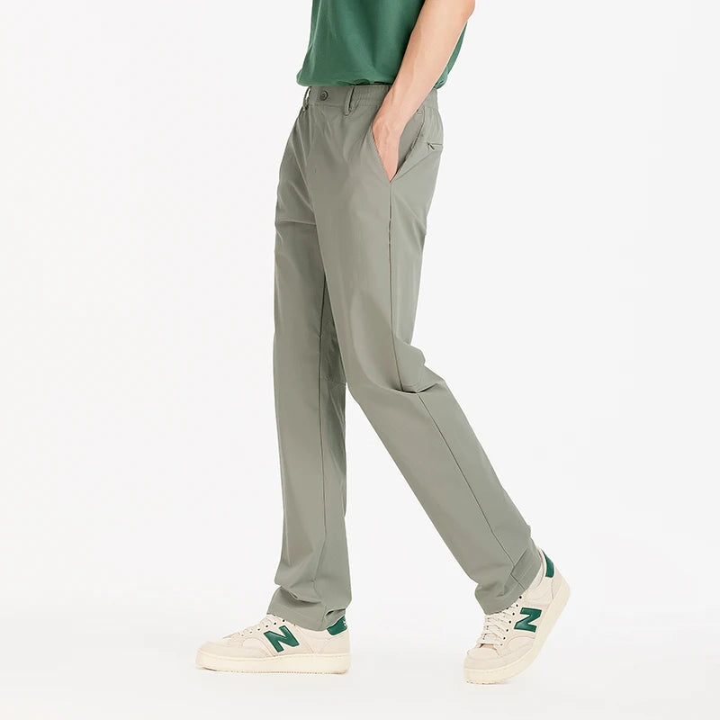 Semir Men Pants Cooling 2026 Quick Dry Straight Solid Stretch Urban Casual Everyday Style Soft Comfortable Daily Wear Trendy