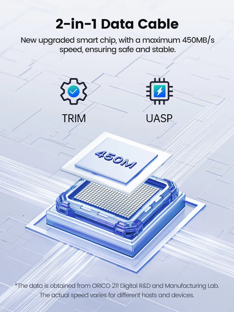 ORICO Tool Free Aluminum M2 NVMe SSD Enclosure 10Gbps PCIe Type C M.2 SSD Case NVMe M Key Solid State Drive Case Support UASP