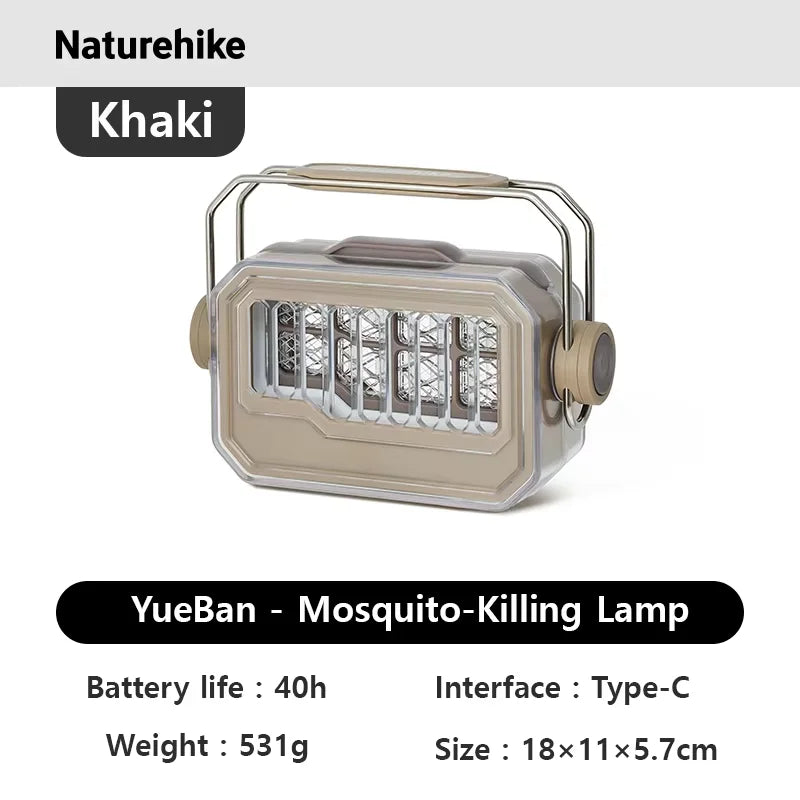 Naturehike Camping Electric Shock Mosquito Killer Lamp Outdoor Lighting Fixtures Summer Bug Zapper Type - C Pest Control LIght