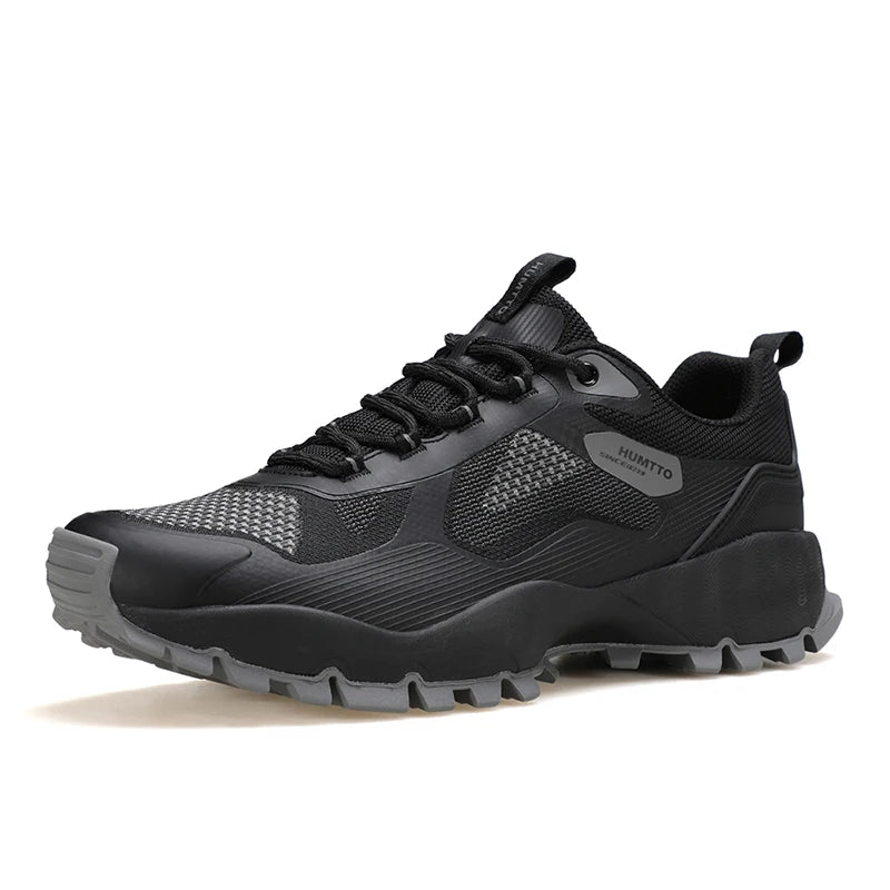 HUMTTO Trail Running Sports Shoes Designer Tenis Man Casual Sneaker for Men Breathable Lightweight Outdoor Black Men's Sneakers