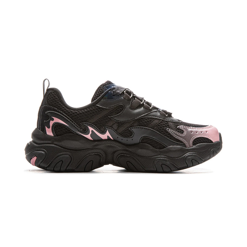 ស្បែកជើង Li-Ning សម្រាប់នារី X-CLAW LITE 3 ទាន់សម័យ មានខ្យល់ចេញចូលបានល្អ កែងក្រាស់ ស្បែកជើងប៉ាតា LiNing បែបបុរាណ ធម្មតា AGCV398