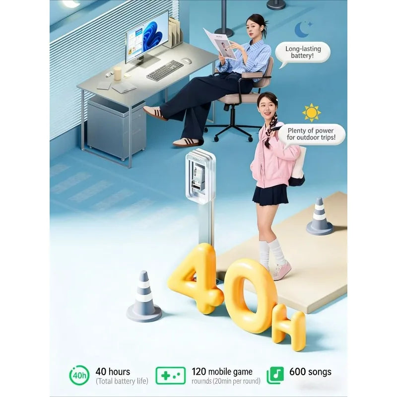 កាសស្តាប់ត្រចៀកប៊្លូធូស BASEUS BS2 Lite ជាមួយសំឡេងព័ទ្ធជុំវិញត្រចៀកឥតខ្សែ និងថាមពលថ្មប្រើប្រាស់បានយូរ ស័ក្តិសមសម្រាប់ Xiaomi និង Apple