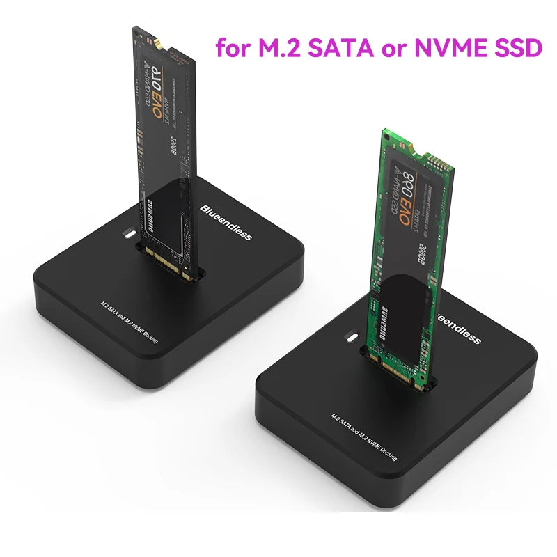 ថាសរឹង SSD ខាងក្រៅ Blueendless M.2 ssd Enclosure 10G អានតាមអ៊ីនធឺណិតល្បឿនសរសេរ SSD សម្រាប់ស្ថានីយ៍ចត SSD M.2