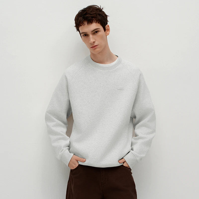 Semir Men Sweatshirt Soft Touch 2026 Winter Casual Style Warm Layer Everyday Wear Clean Silhouette Daily Wardrobe