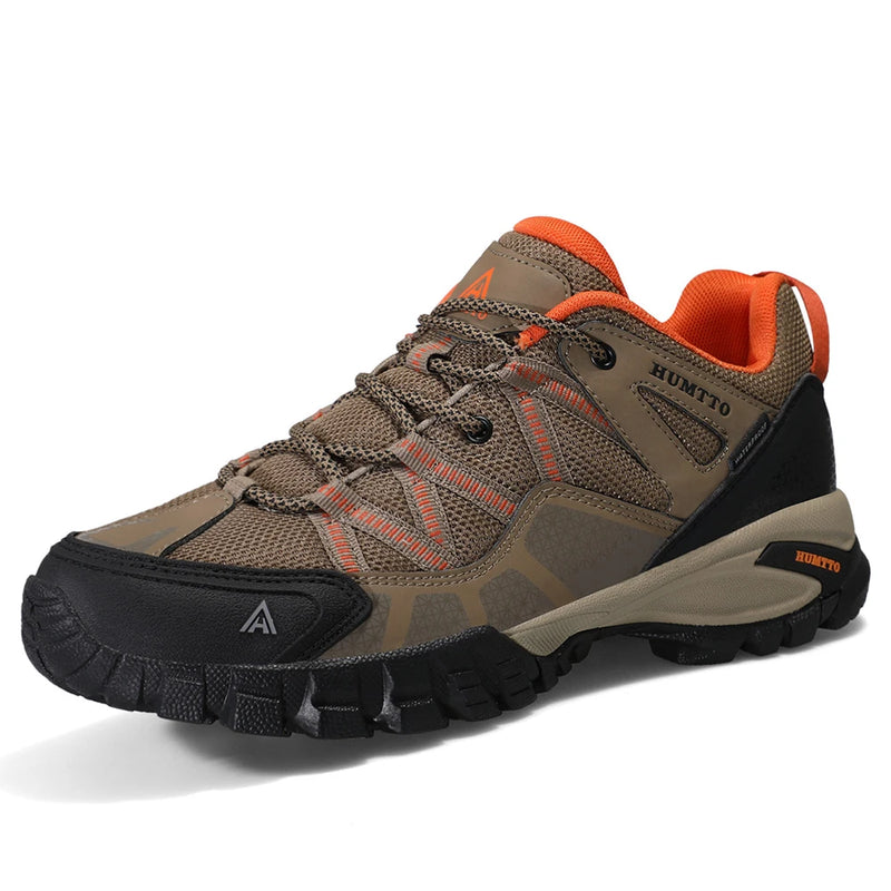 HUMTTO New Luxury Designer Climbing Trekking Sneakers for Men Breathable Outdoor Hiking Men's Sports Shoes Man Safety Work Boots