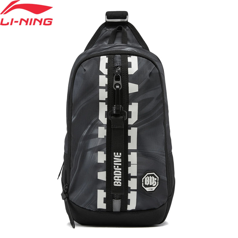 កាបូបស្ពាយ Li-Ning Unisex BADFIVE LN មិនជ្រាបទឹក 100% Polyester ទំហំ 185*85*295mm កាបូបស្ពាយទាន់សម័យ ឆ្លុះពន្លឺ ABDW105