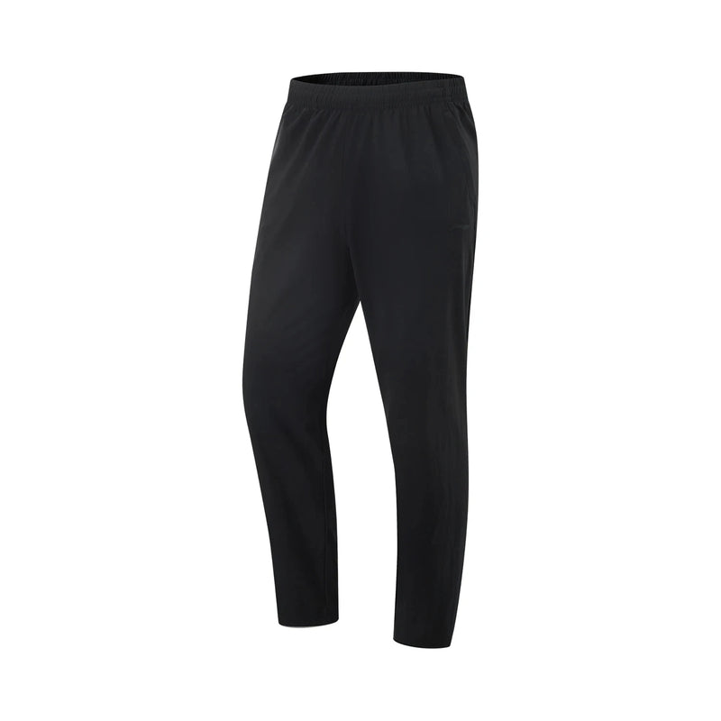 Li-Ning Men's Training Pants AT DRY AT DRY FREEZE 79%Nylon 21%Spandex Adjustable Waist LiNing Knit Sport Trousers AKYV025