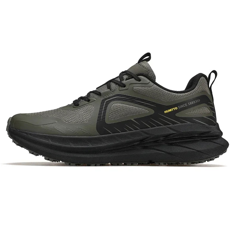 HUMTTO Cushioning Running Shoes Men Black Trainers for Man Breathable Gym Sneakers Luxury Designer Marathon Men's Sports Shoes