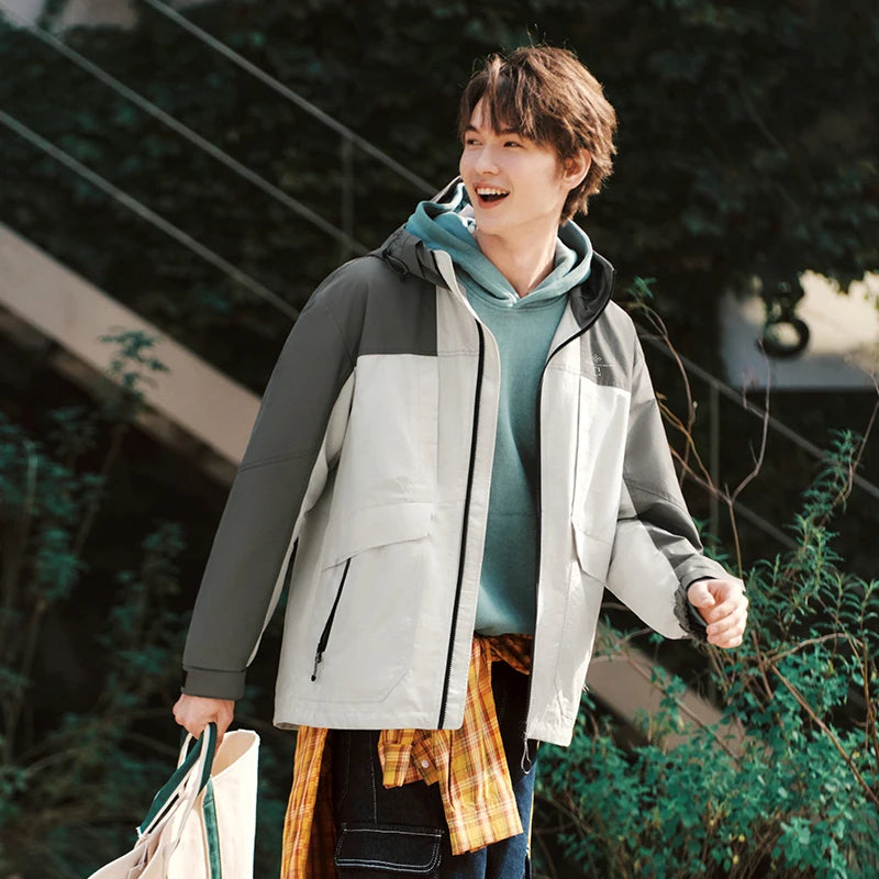 Semir Casual Functional Jacket Men 2026 Spring Waterproof Stain-Resistant Oilproof Couple Style Trendy Loose Outerwear