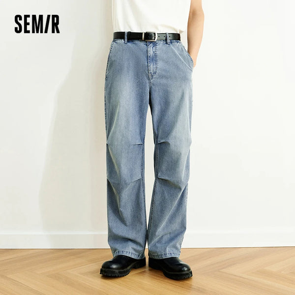 ខោខូវប៊យបុរស Semir រាងផ្នត់ឆ្នាំ ២០២៦ រលុង សម ត្រង់ ទម្ងន់ស្រាល បោកគក់ ស្ទីលទីក្រុង ធម្មតា ទន់ មានផាសុកភាព ពាក់ប្រចាំថ្ងៃ