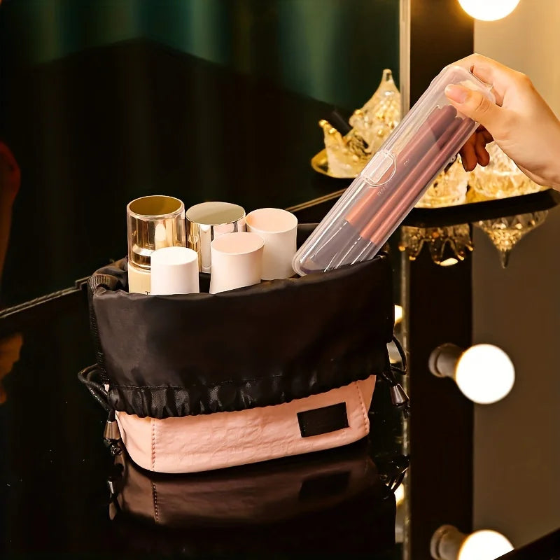 2pcs Transparent Flip Cover Portable Storage Box,Portable makeup box,Makeup Brush Holder,Eyebrow Pencil Toothbrush Organizer