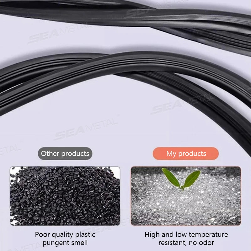 SEAMETAL 160CM Car Dashboard Seal Strip Upgrade Double Sided Car Sticker Rubber Seals Better Sound Insulation for Car Accessorie