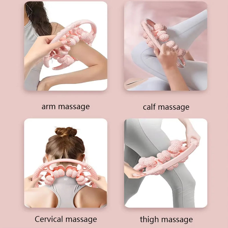 32 Wheel Leg Massager Ring Leg Clamp Roller Leg and Calf Muscle Exercise Home Fitness Relaxation Leg Slimming Tool