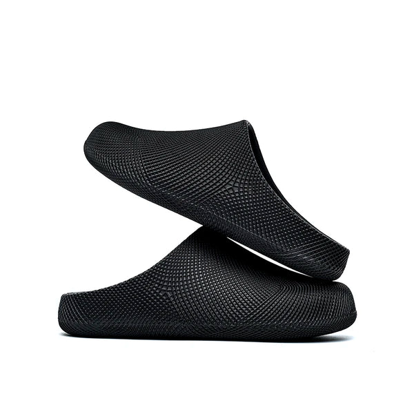Men Women Closed Toe Slide Sandals 3D Textured EVA Platform Mules Non Slip Slides Indoor Outdoor Casual Shower Slippers