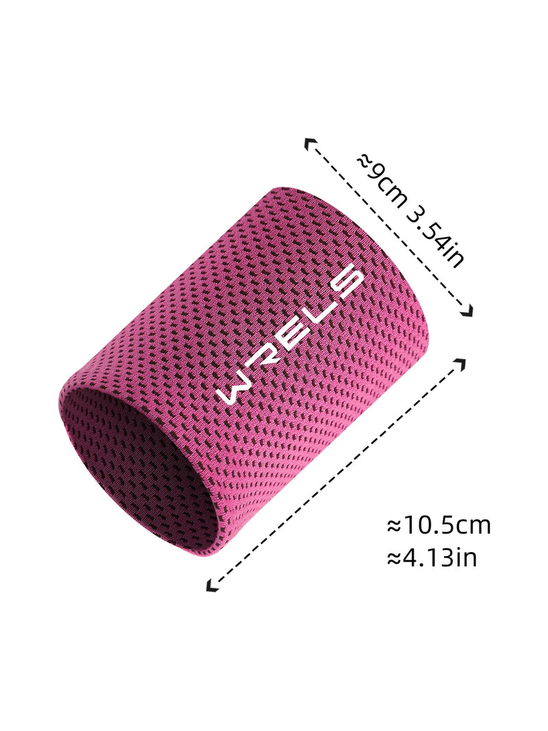 WRELS Cold WristBand Sport Bracers Sweat Towel Cuff Tennis Sweat Bands Guard For Basketball Fitness Sweat absorption WristBand