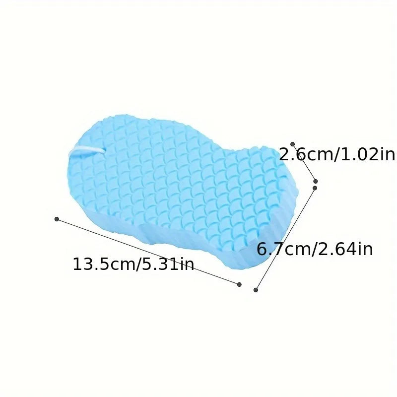 3D Exfoliating Body Scrub Sponge,Reusable Exfoliating Bath Ball for Deep Cleansing and Smooth Skin, Bathroom Accessory.