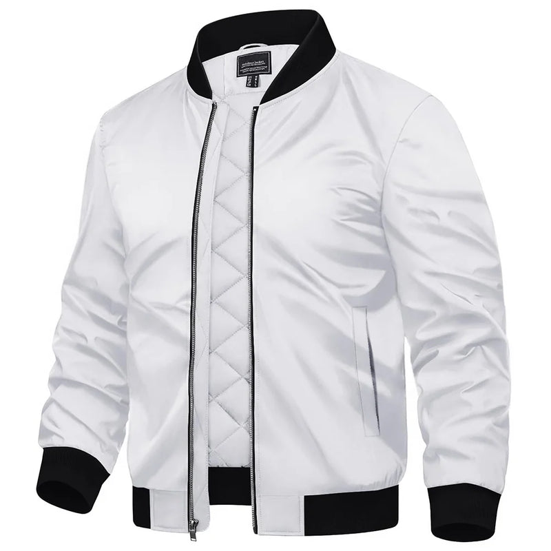 TACVASEN Winter Bike Jackets Mens Padding Thick Warm Pilot Jacket Outdoor Windproof Waterproof Hiking Jacket Windbreaker