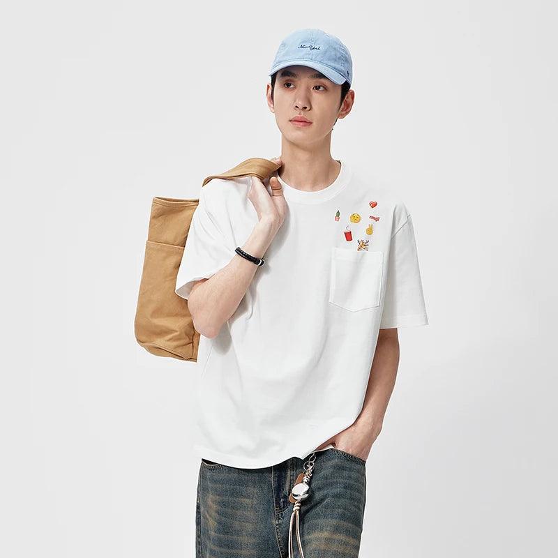 Semir Unisex Tshirt Heavyweight Cotton Short Sleeve Summer 2026 Niche Graphic Design Loose Fit Everyday Style Casual Top