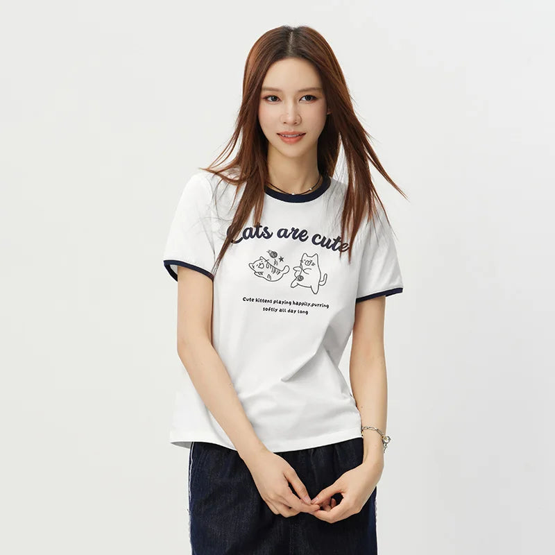 Semir Women Tshirt Pattern Moisture Wicking Quick Dry Antibacterial Cute Casual Pullover 2026 Summer Fashion Top