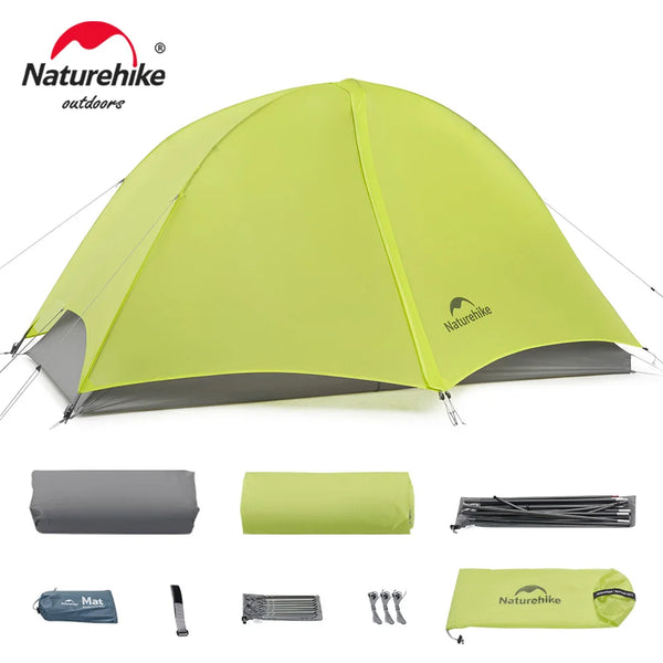 Naturehike Trails EXT Trekking Tent Outdoor Camping Overnight Waterproof Anti-storm Single Person Hiking Tents Sun Shelter