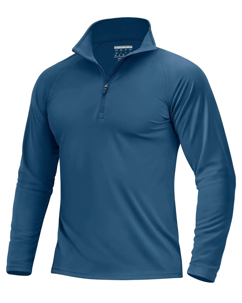 TACVASEN Mens UPF50+ UV Protection T-Shirt Lightweight Long Sleeve Quick Dry Fishing Shirt Outdoor Hiking Workout Rash Guards