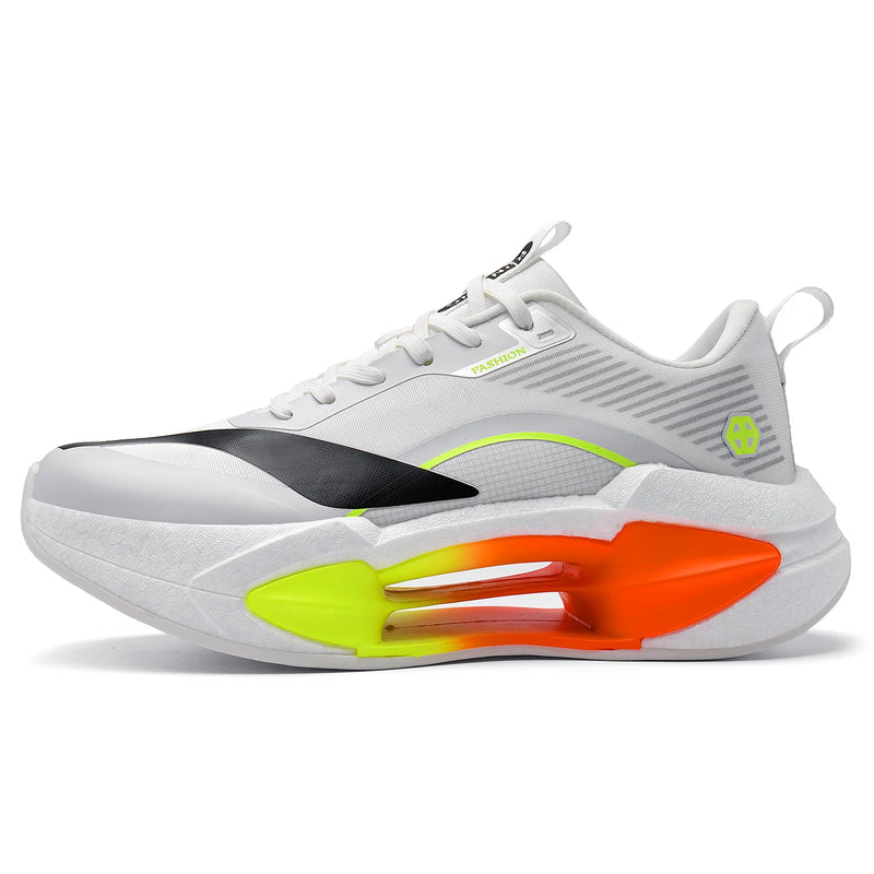Unisex Sports Shoes Marathon Features Autumn Outdoor Running Shoes Hollowed Out Soft Sole Anti Slip Damping Training Shoes Man