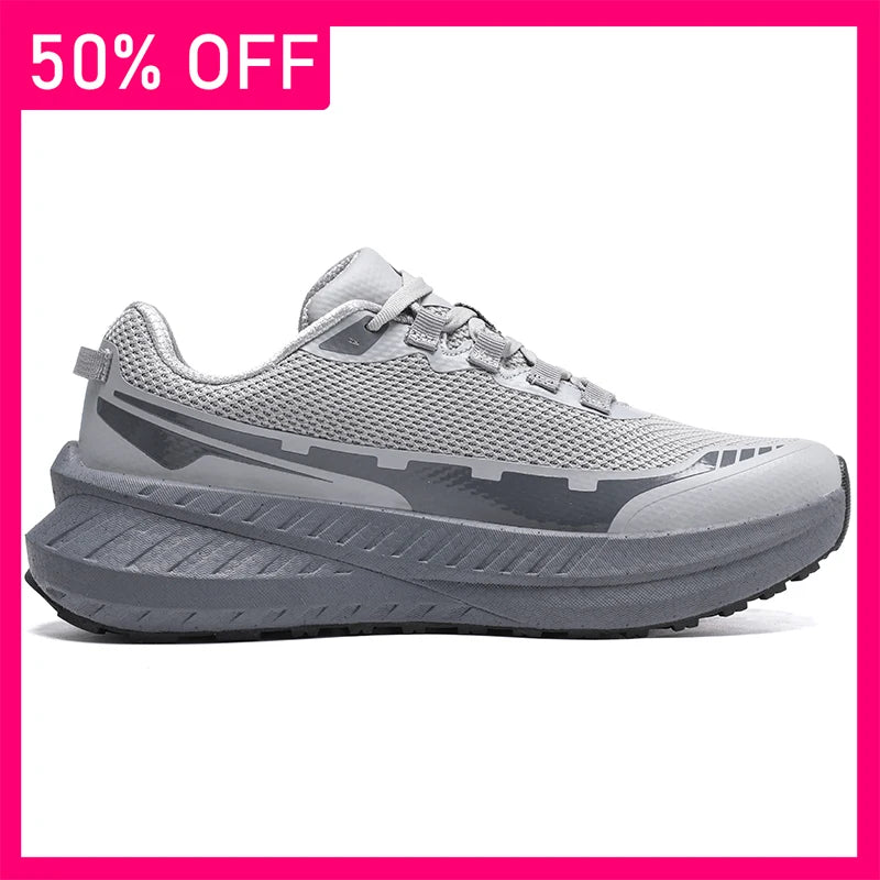 Men Sports Shoes 2026 New Thick Soled Rebound Anti Slip Outdoor Fitness Shoes Summer Fashion Lace Up Mesh Breathe Running Shoes