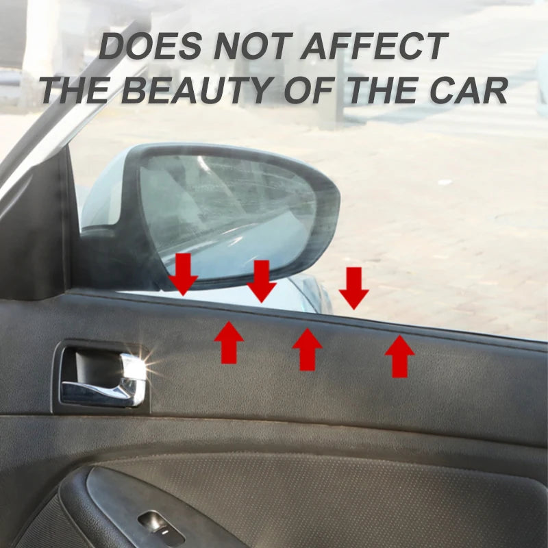 SEAMETAL Car Window Seal Strip Auto Rubber Side Window Filler V Shape Sealing Strips Noise Insulation for Car Window Lift 1/2/4m