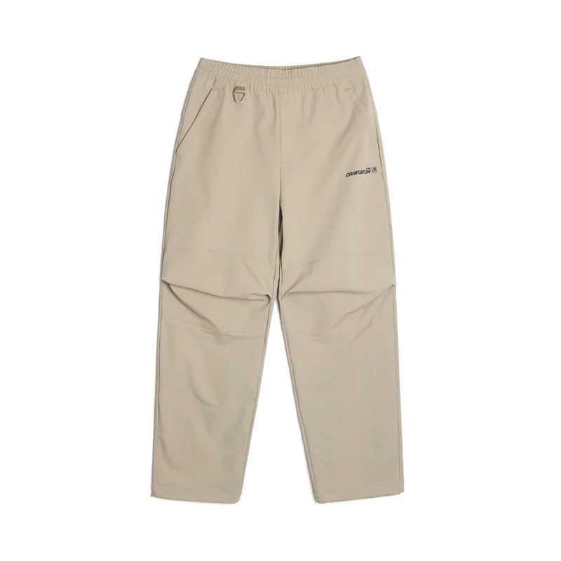 ខោបុរស Li-Ning សម្រាប់ពាក់ក្រៅផ្ទះ ធន់នឹងទឹក មិនជ្រាបទឹក PFC 93% Polyamide 7% Elastane ខោធម្មតា LiNing AYKV587