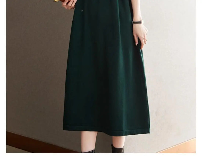 New Pull Jersey For Women Fashion Knitwear Woolen Long Dress Spring Autumn Pullover Sweater Winter Warm Jumper Female Clothing
