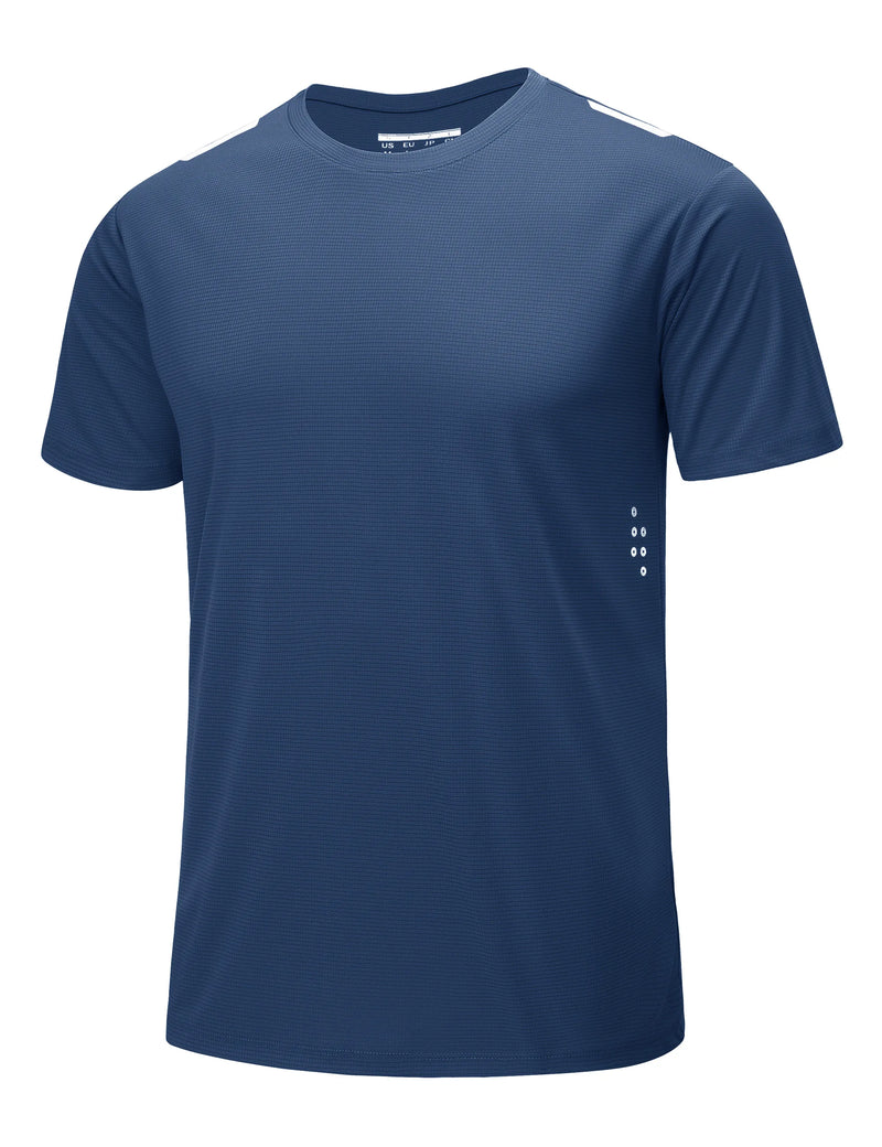 TACVASEN Men's UPF 50+ Short Sleeve Workout Shirts Dry Fit Lightweight Breathable Athletic T-Shirts Running Gym Summer Sun Shirt