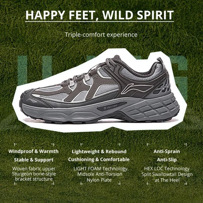 ស្បែកជើងឡើងភ្នំ Li-Ning Unisex CLY SHADE ក្រៅផ្ទះ ធ្វើពីស្នោស្រាល ទន់ ស្រាល ស្រាល ស្រាល ស្រាល ស្រាល ស្រាល ស្រាល ស្រាល ស្រាល ស្រាល ស្រាល ស្រាល ស្រាល AHTV033