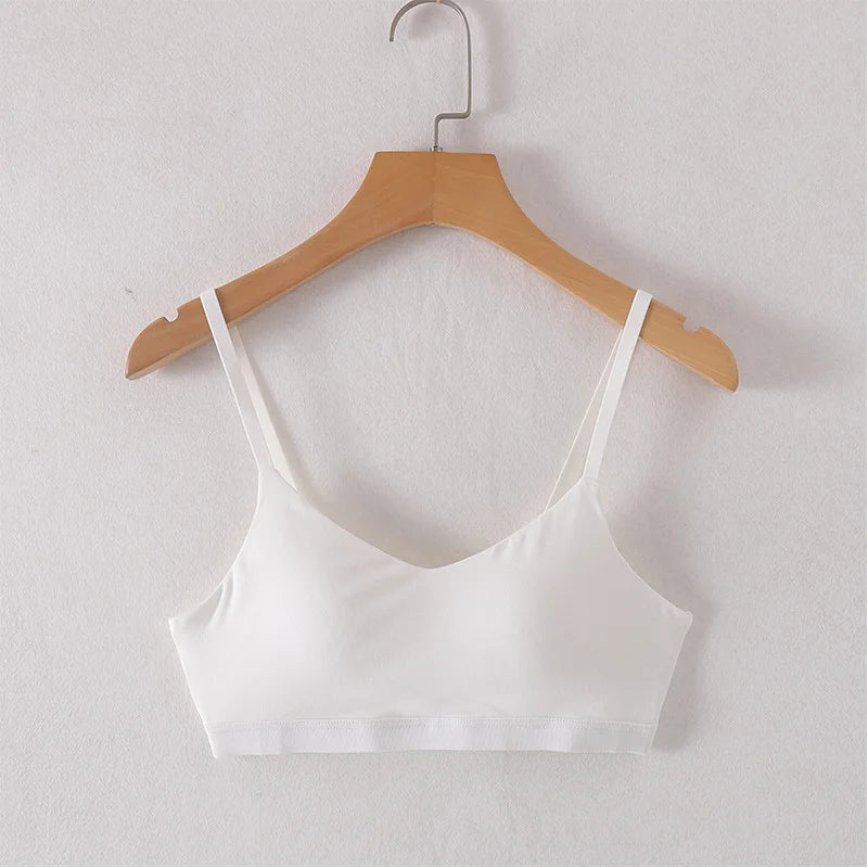One Piece Sleepwear Pajamas Spring Summer Chest Pad Nightwear Top Beautiful Back Underwear Women Modal Cotton Sleeping Vest
