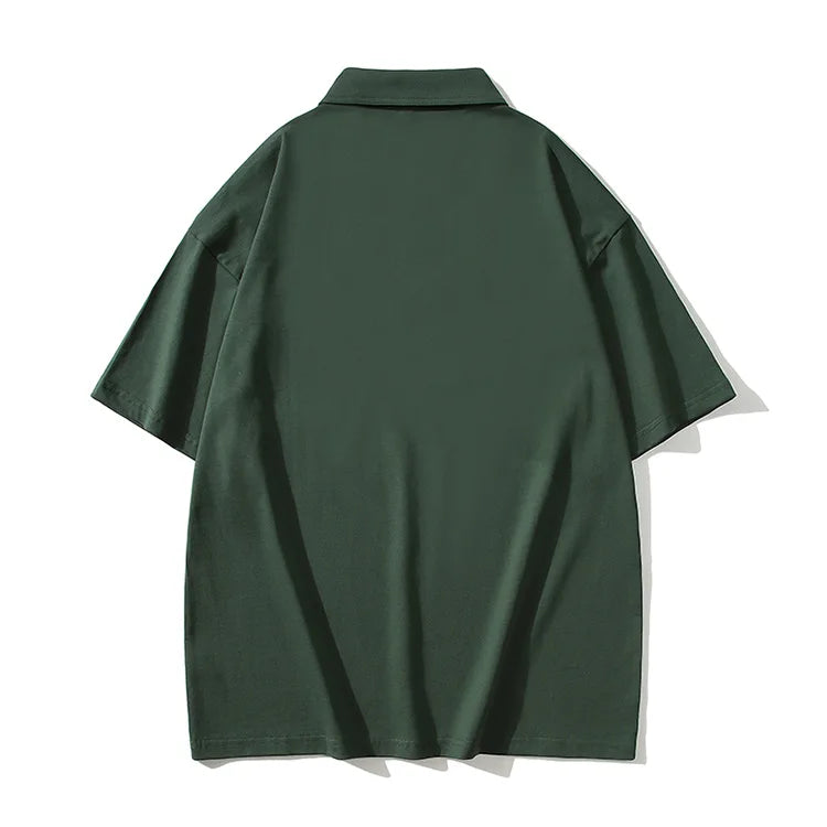 2026 Summer Men's Cotton T-Shirt, Turn-down Collar Short Sleeve POLO Shirt with Loose Fit Casual T-shirt Polo Shirts